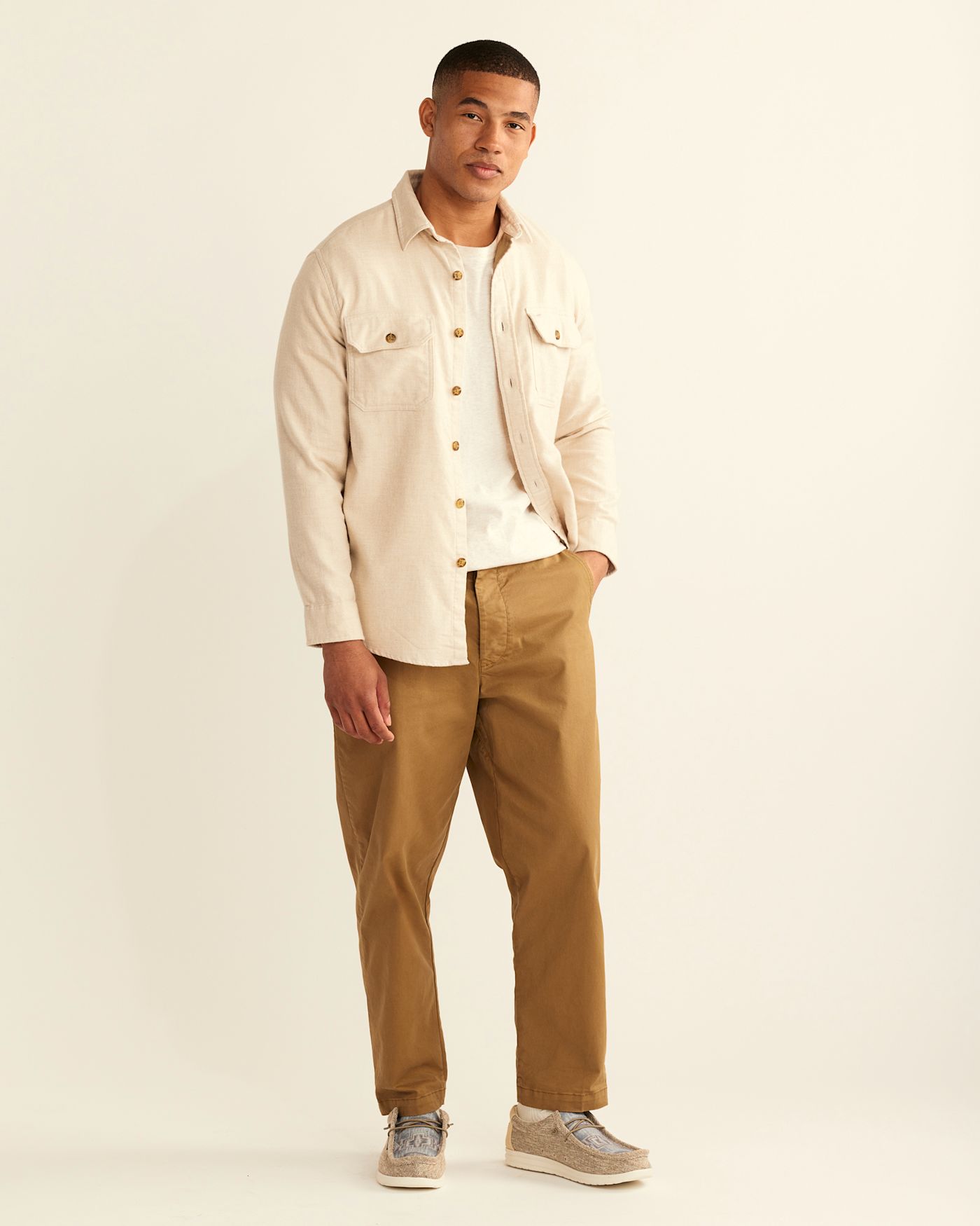 MEN'S BURNSIDE DOUBLE-BRUSHED FLANNEL SHIRT